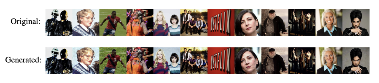 Stable Diffusion'ning ko'plab generatsiya qilingan tasvirlari real hayotdagi tasvirlarning deyarli aniq nusxasidir, bu esa real hayotdagi tasvirlar modelning o'qitish ma'lumotlariga kiritilgani bilan bog'liq bo'lishi mumkin.